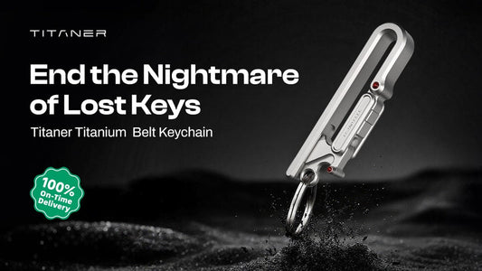 Titaner Titanium Belt Keychain:End the Nightmare of Lost Key