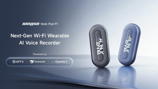 ANYPIN Note Pod P1: Your Wi-Fi Wearable AI Voice Recorder!