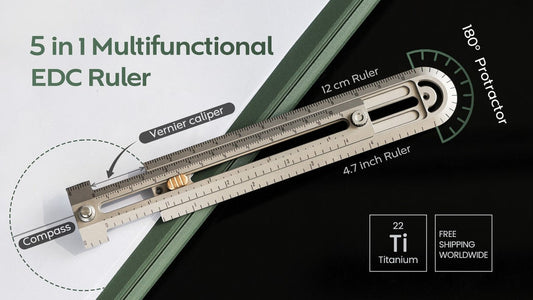 AllPro Ruler G2|Titanium EDC Measuring Tool That Does It All