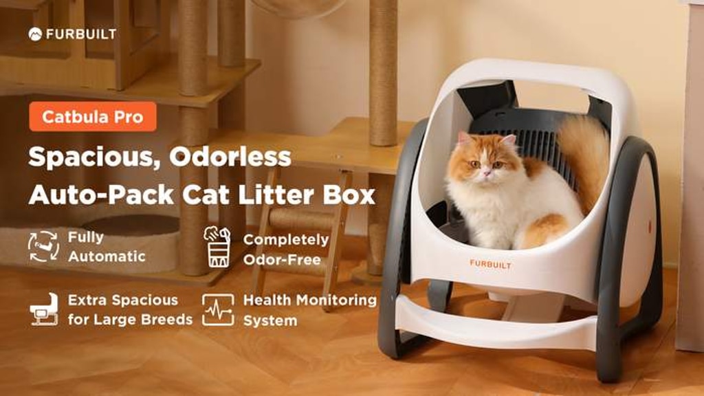 Catbula Pro - Spacious, Odorless Auto-Pack Cat Litter Box