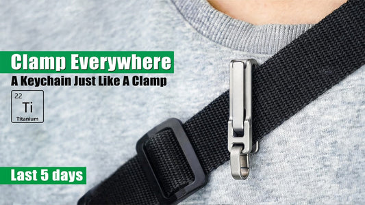 IDEAEDC Bite Clip：A powerful clip keychain,Clamp everywhere