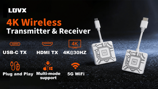 LOVX: Plug-and-Play 4K Wireless Transmitter & Receiver