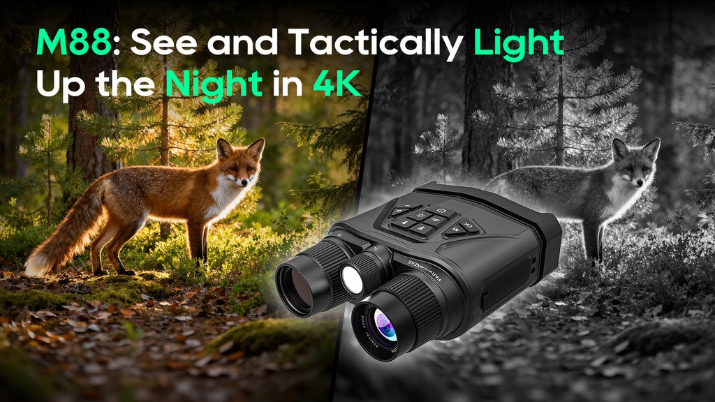 M88: 4K/40MP Night Vision with Integrated Tactical Light