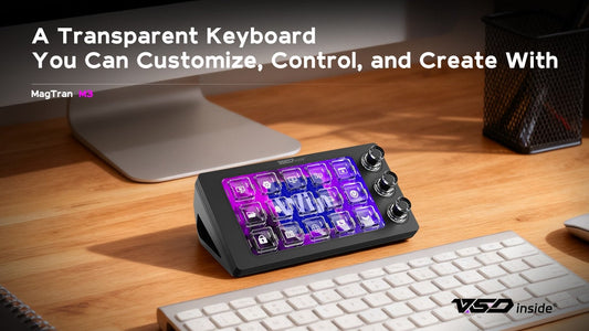 MagTran M3 - Fully Customizable Transparent Keyboard