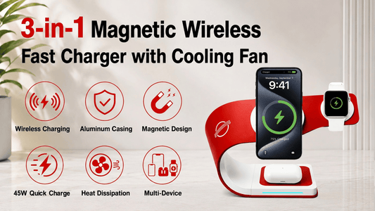 Minimalist C-Shaped 45W Wireless Charger Clean & Simple