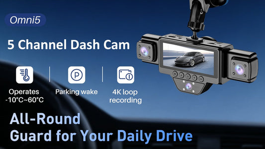 Omni5 5Channel Dash Cam|All-Round Guard for Your Daily Drive