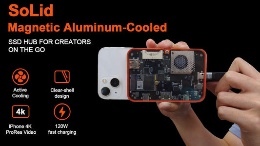 Solid DriftHub: 8-in-1 Magnetic SSD Hub for Creators