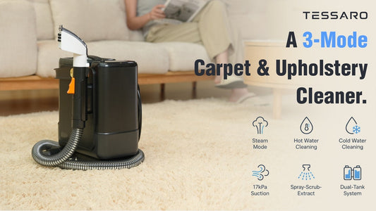Tessaro: 3-Mode Portable Carpet & Upholstery Cleaner