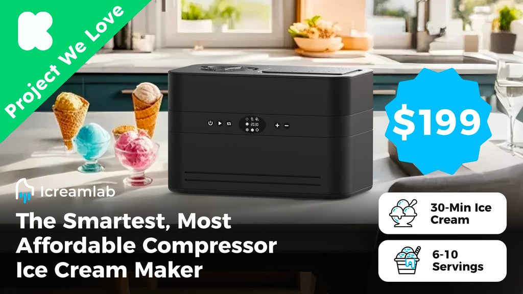 The Most Affordable Smart Compressor Ice Cream Maker!