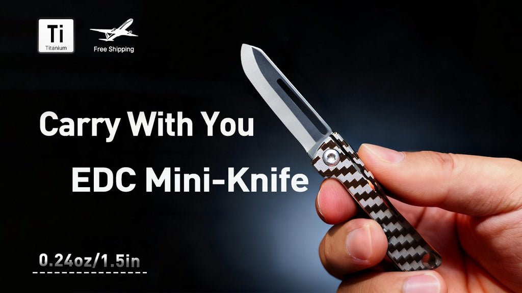 Titanium Keychain Mini Folding Knife T01