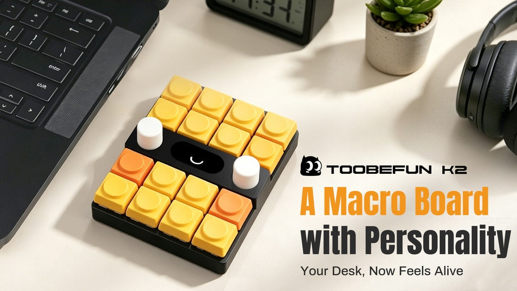 TooBeFun™ K2: DIY Smart Macro Keypad for Fun & Control