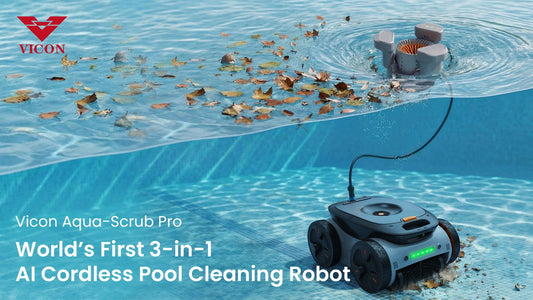 VICON: World’s First 3-in-1 AI Cordless Pool Cleaning Robot