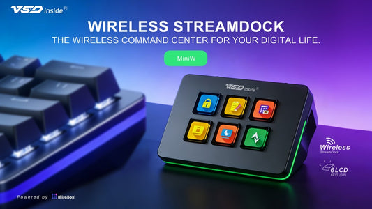 VSDinside Stream Dock MiniW – Wireless LCD Keys Control Deck