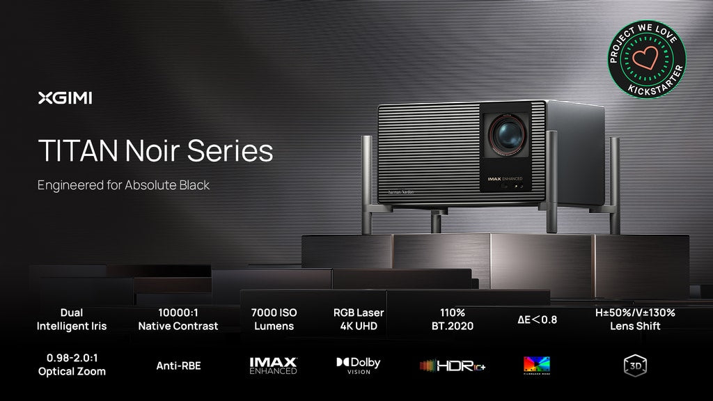 XGIMI TITAN Noir Series: A Dual Iris 4K RGB Laser Projector